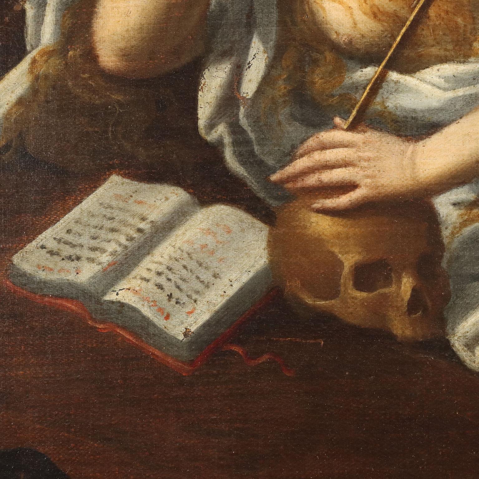 Painting The Penitent Magdalene, 17th-18th century For Sale 4