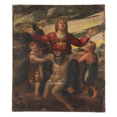 Dipinto La Pietà con Due Angeli, XVII secolo