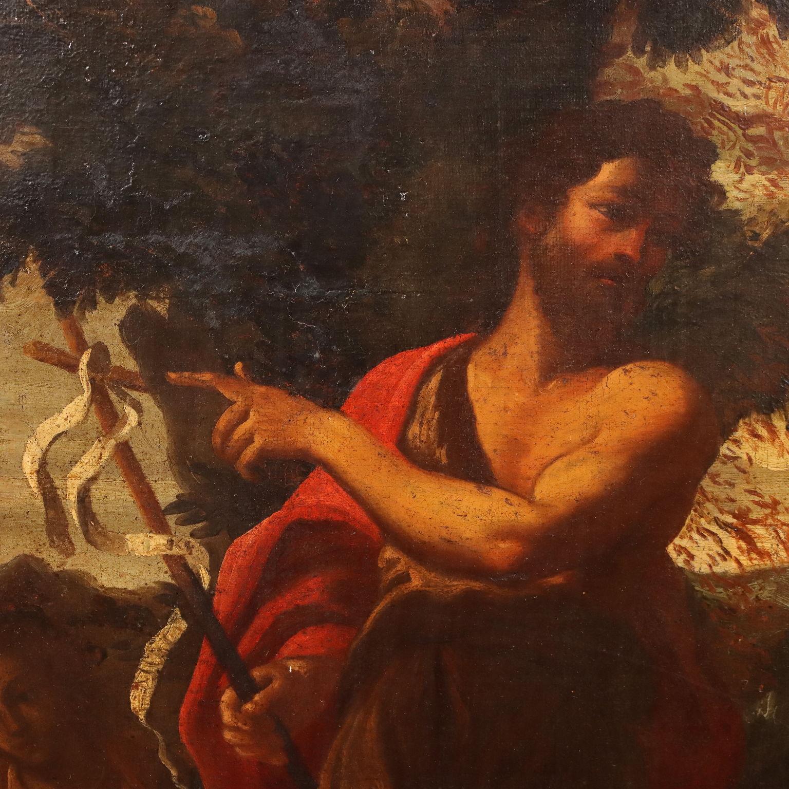 Painting The Preaching of St. John the Baptist, 17th-18th century For Sale 2