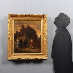 Painting The Presentation Oil on canvas. French school of the mid-19th century.