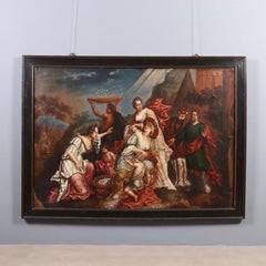 Painting: *The Gathering of Manna*, oil on canvas. Central European School of the late 17th century