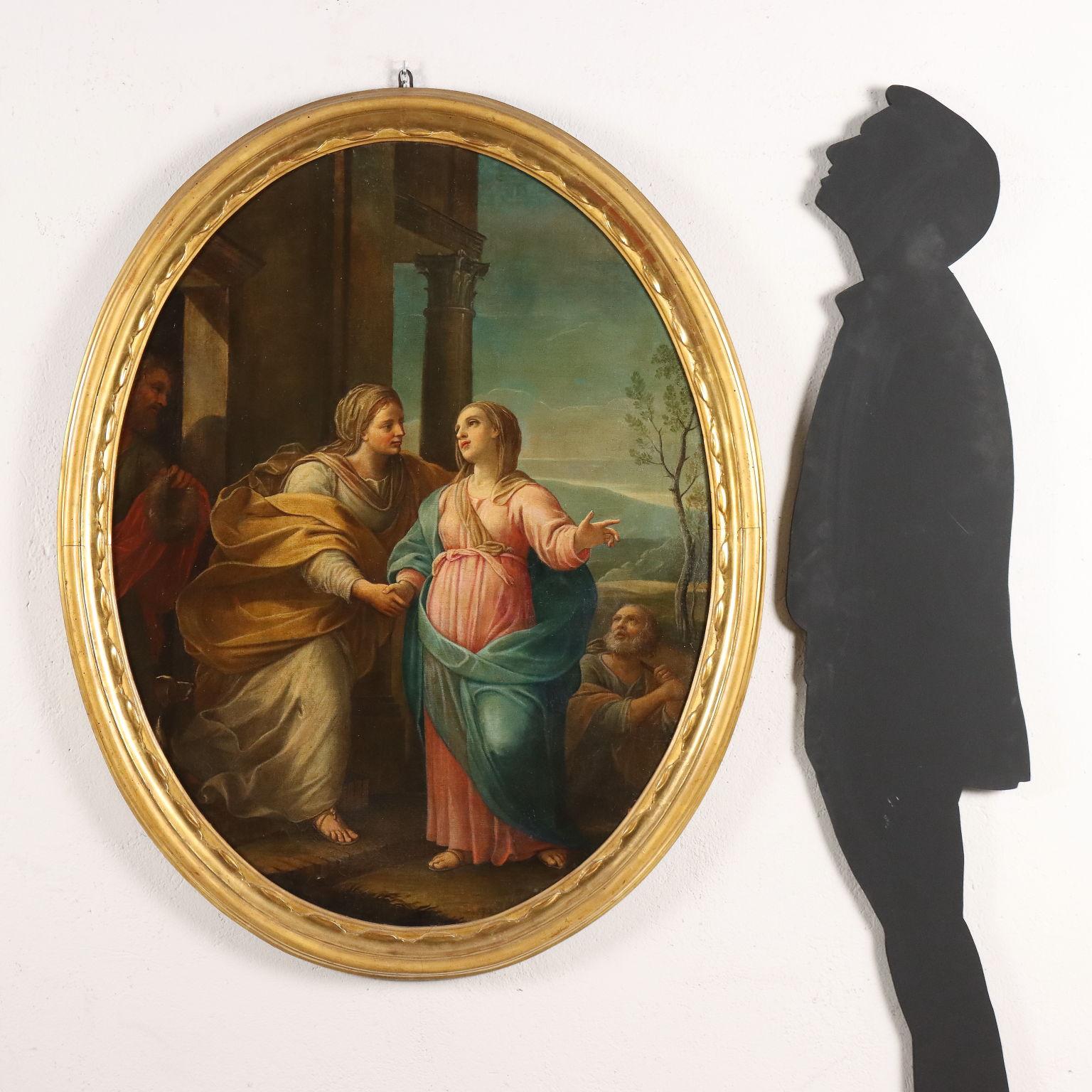 Dipinto La Visitazione di Maria fine 600 inizi 700 – Painting von Unknown