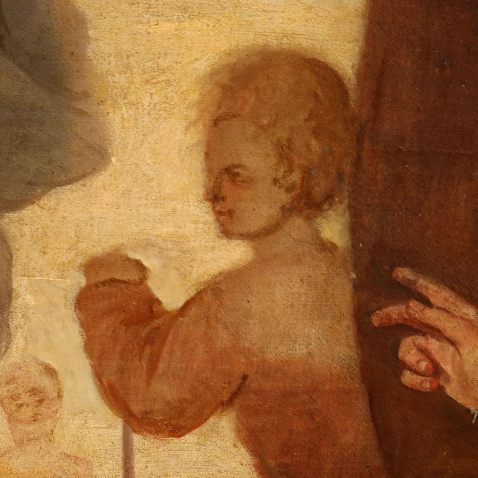 Painting The Visitation late 18th century 8