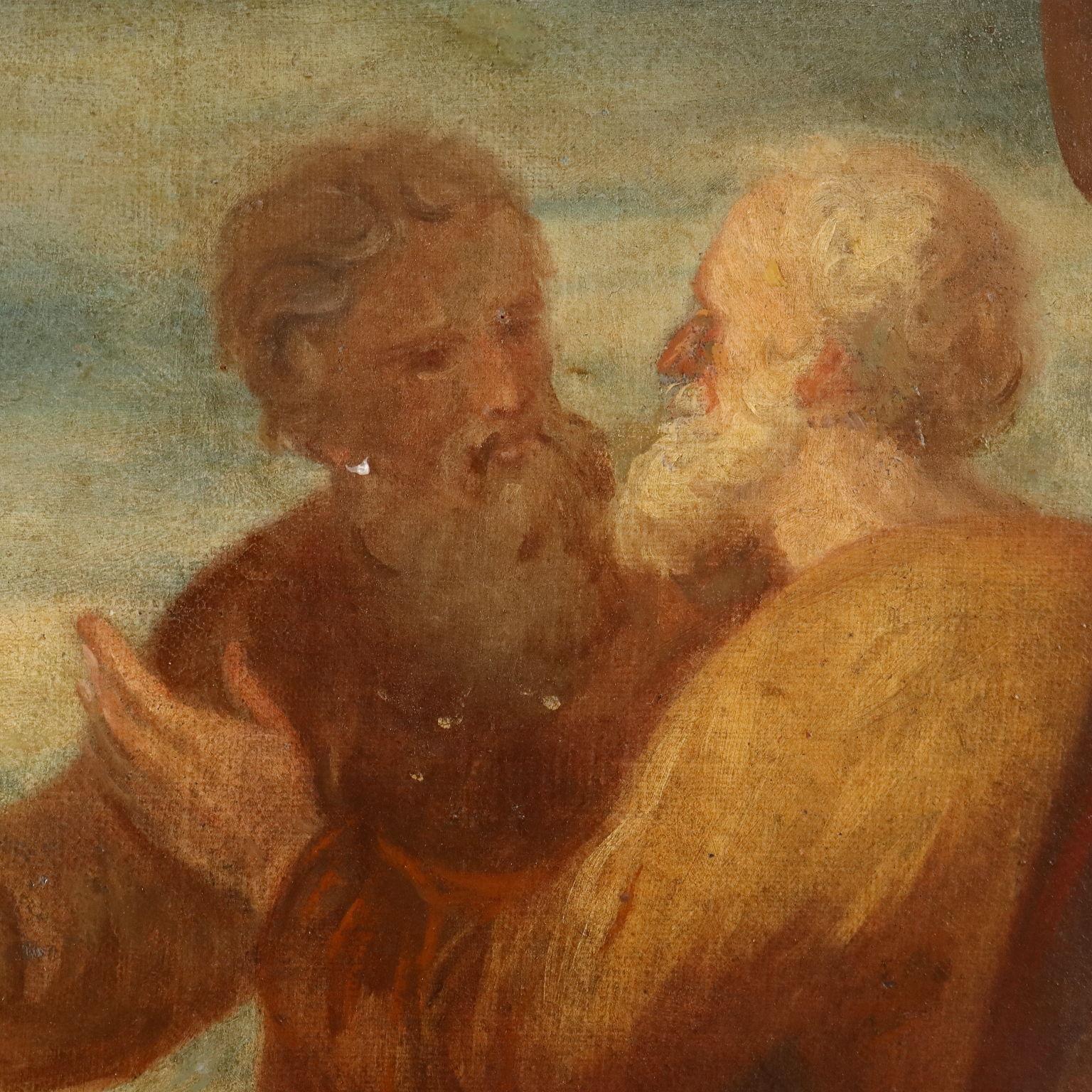 Painting The Visitation late 18th century 9
