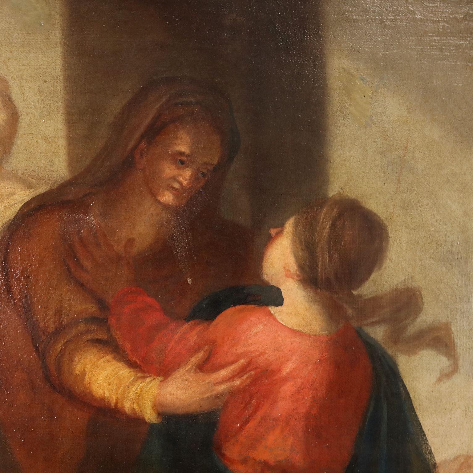 Painting The Visitation late 18th century 5