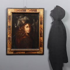 Gemälde Leandra Königin der Amazonen Öl auf Leinwand. 17. Jahrhundert.
