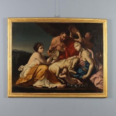 Painting The Childhood of Jupiter Ambit by Carlo Cignani, Oil on canvas. 18th 18th Century