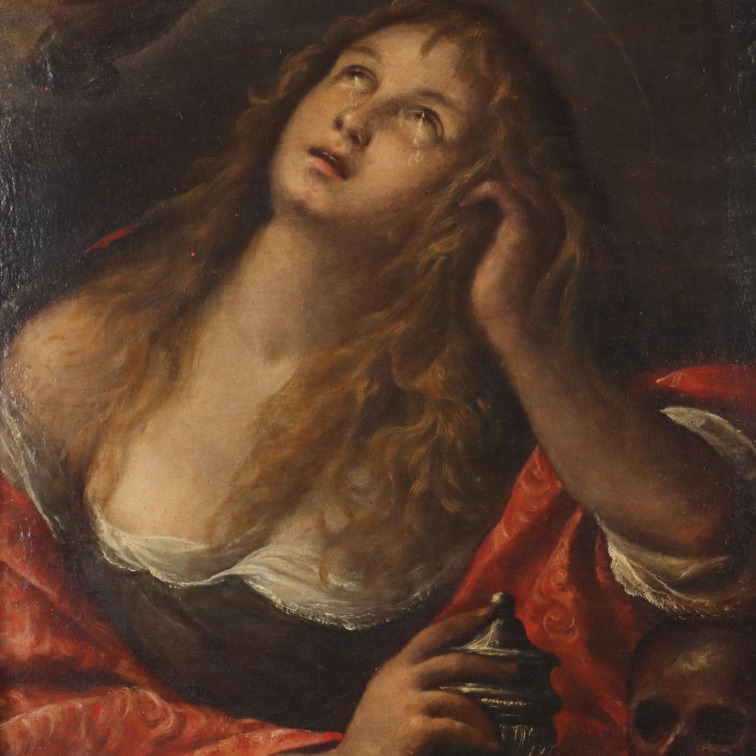 Gemälde Büßende Magdalena 17. Jahrhundert (Sonstige Kunststile), Painting, von Unknown