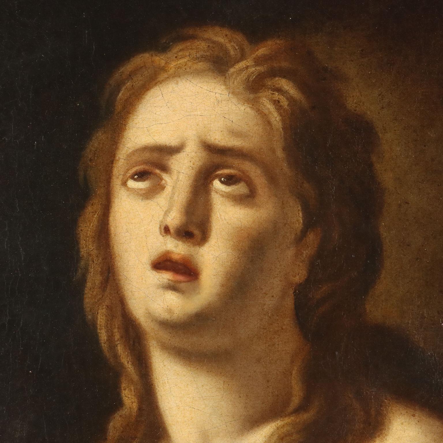 Painting Penitent Magdalene 17th century For Sale 1