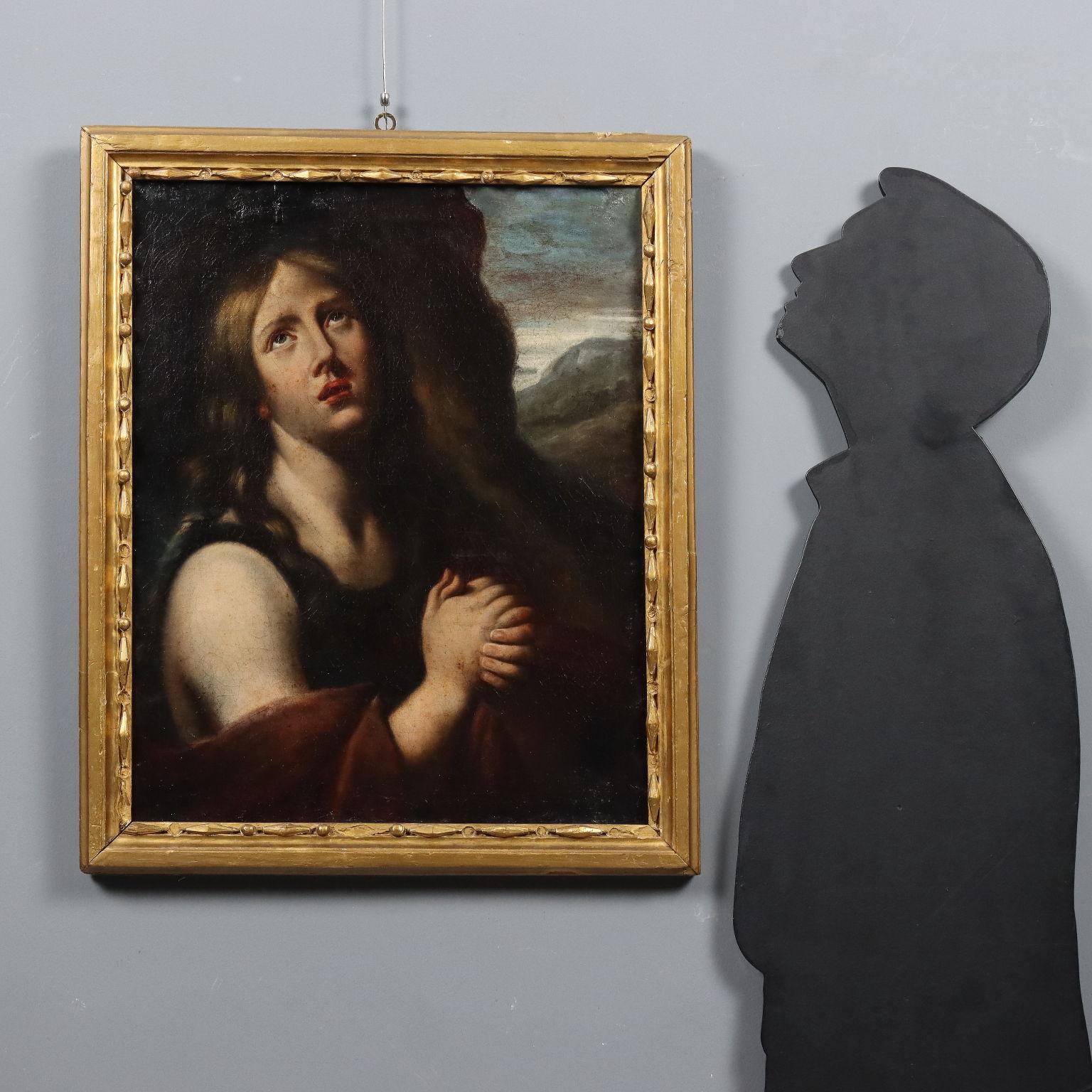 Dipinto Maddalena Penitente XVII-XVIII secolo – Painting von Unknown