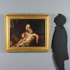 Painting Madonna and Child with St. John 17th century