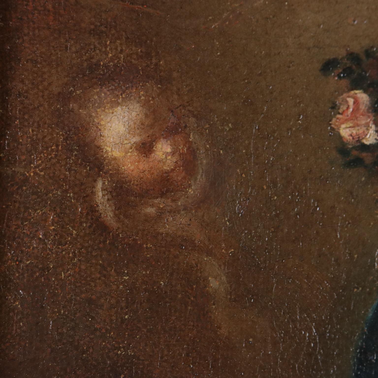 Gemälde Madonna und Kind mit der Heiligen Katharina von Siena 1600-1700 3
