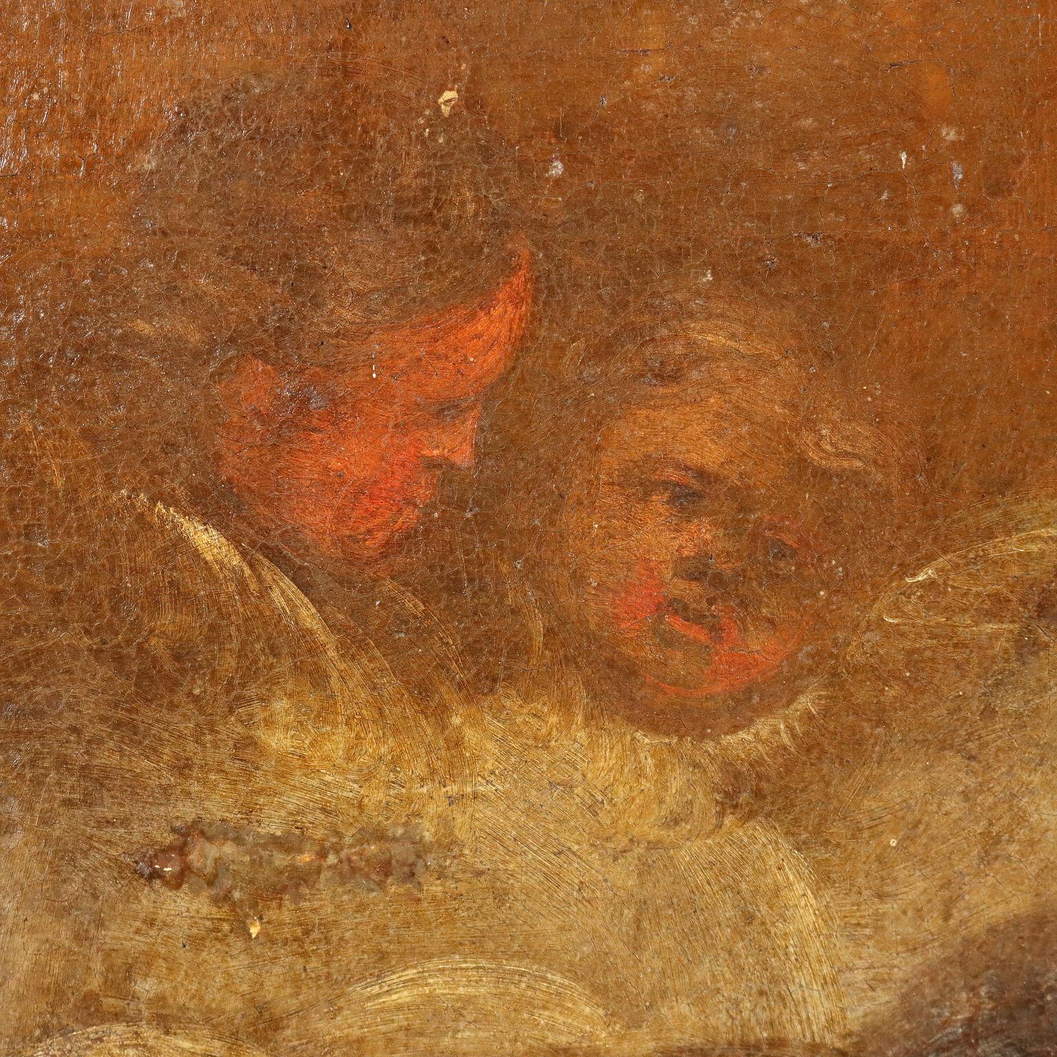 Dipinto Madonna con Bambino ed Angeli XVII-XVIII secolo in vendita 2