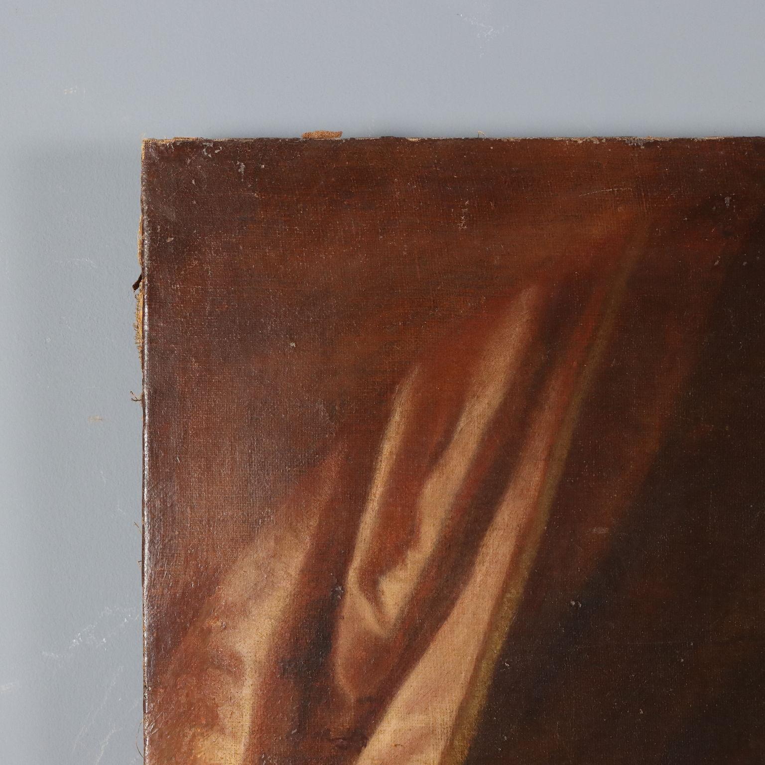 Dipinto Madonna in Adorazione del Bambino Dormiente XVII secolo im Angebot 2