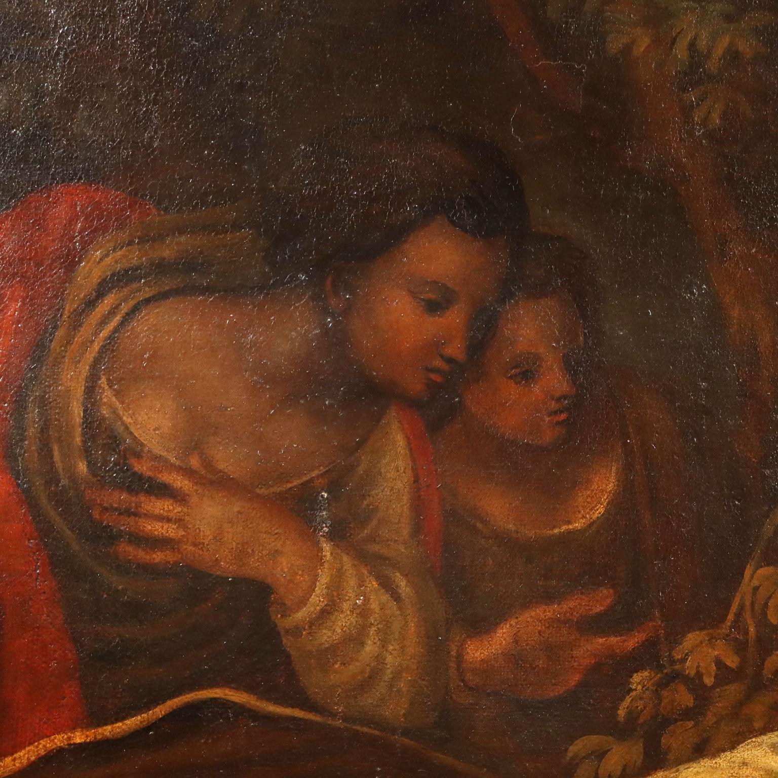 Dipinto Mosè salvato dalle Acque, XVII secolo For Sale 5