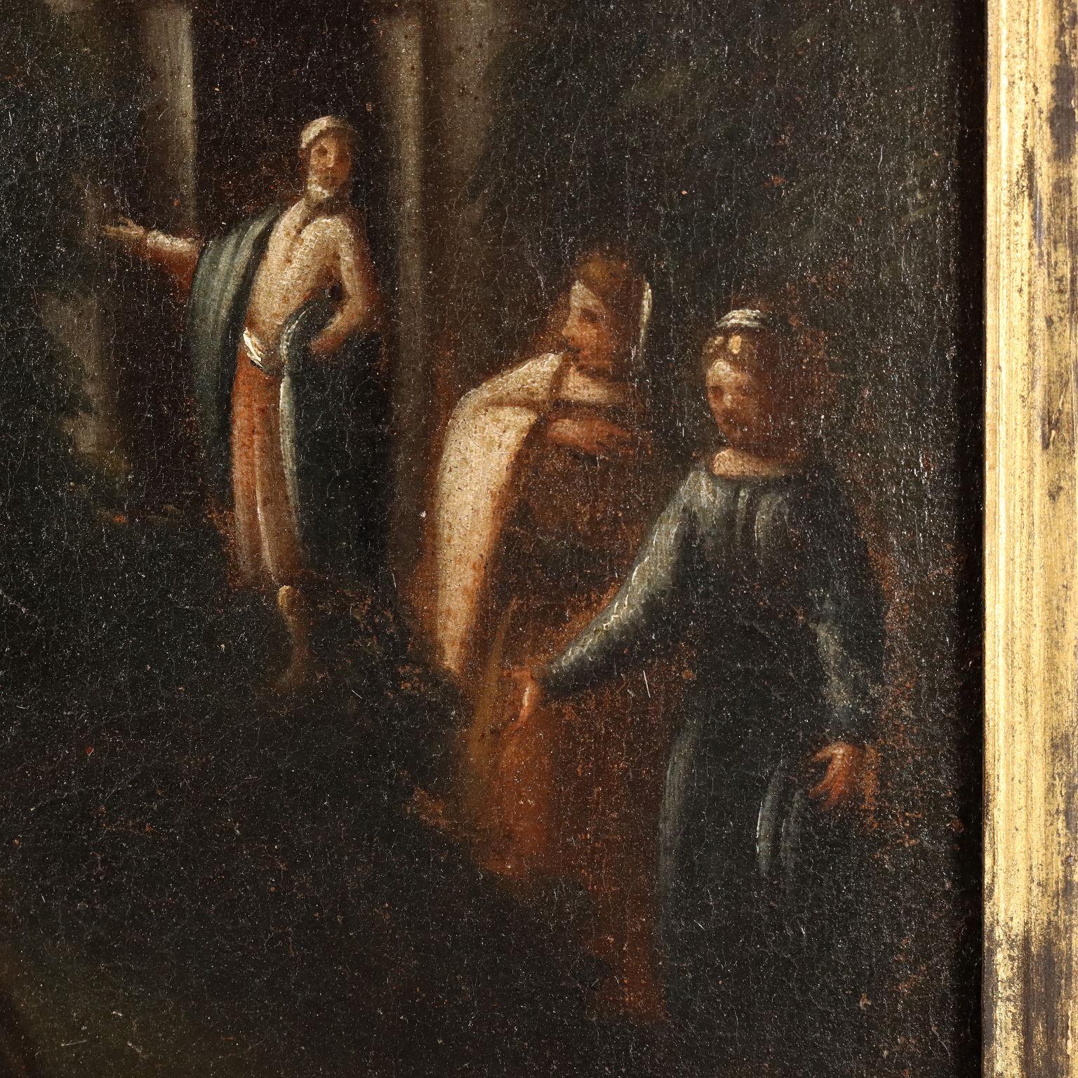 Painting Moses Saved by the Waters, 17th-18th century For Sale 8