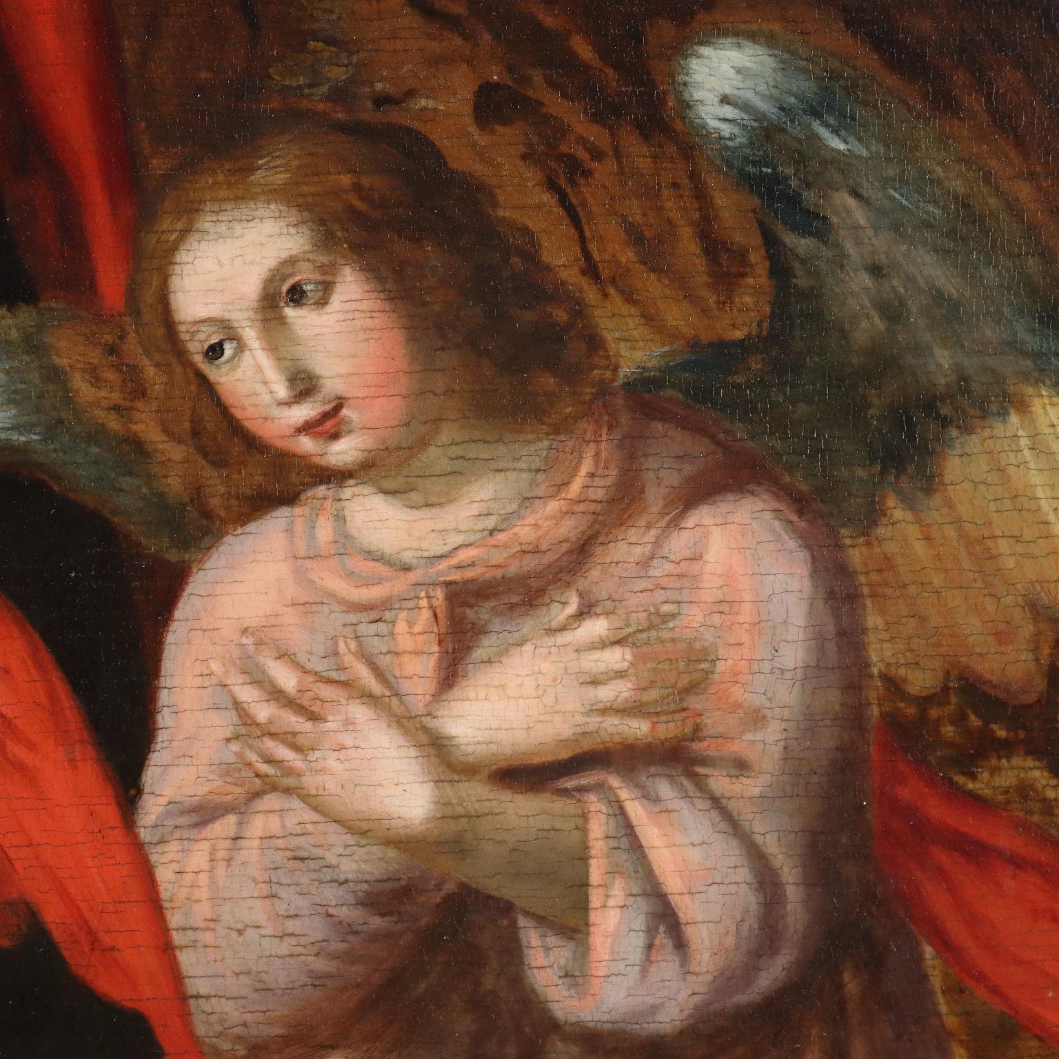 Dipinto Natività di Gesù XVIII secolo in vendita 2
