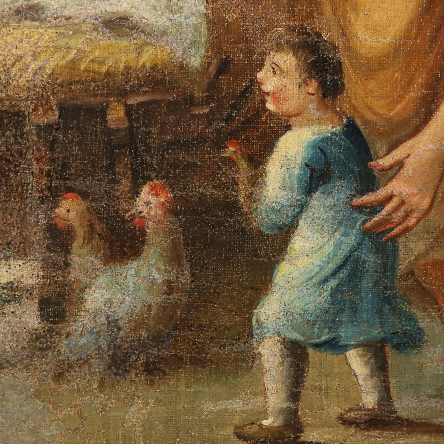 Painting Nativity 18th-19th century 3