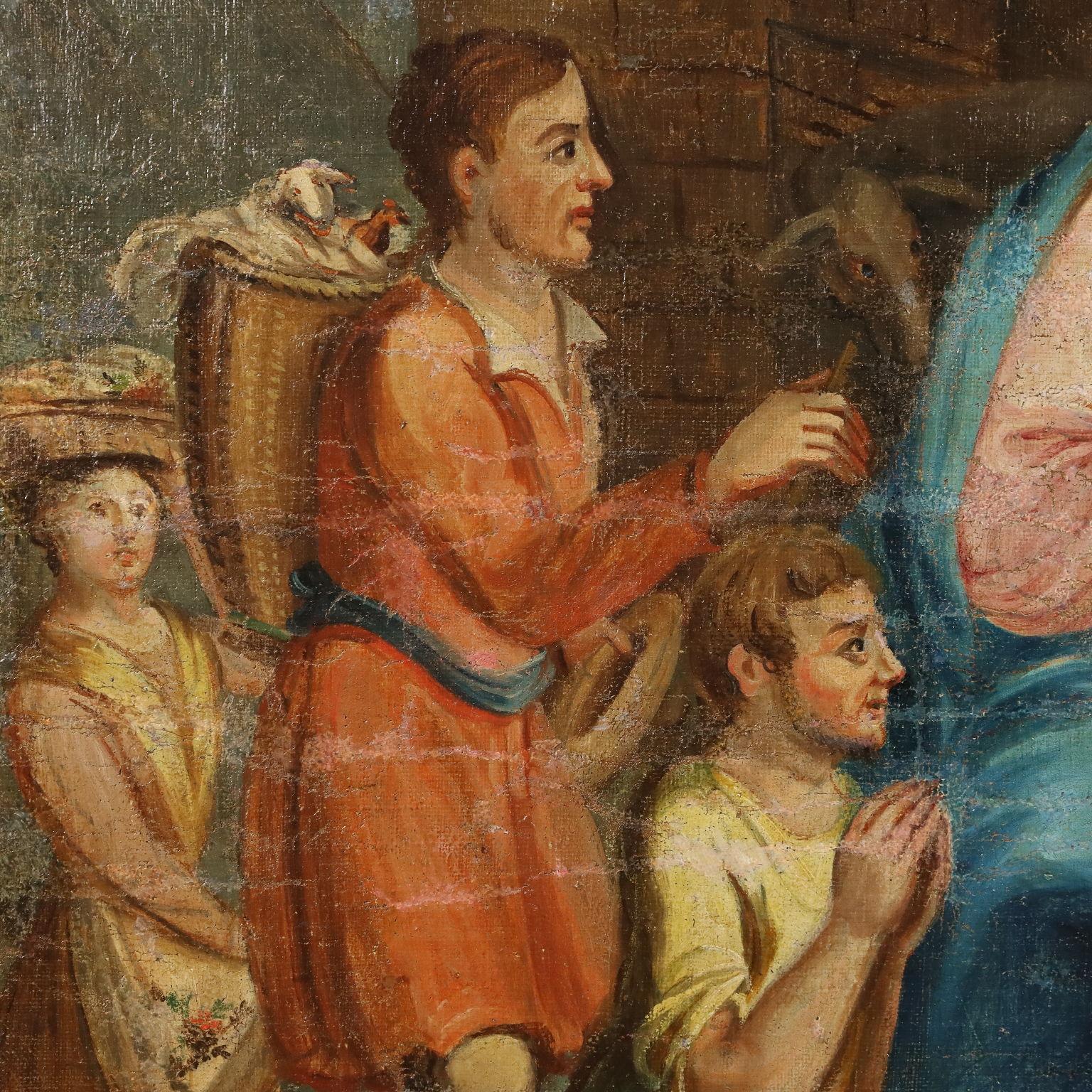 Painting Nativity 18th-19th century 4