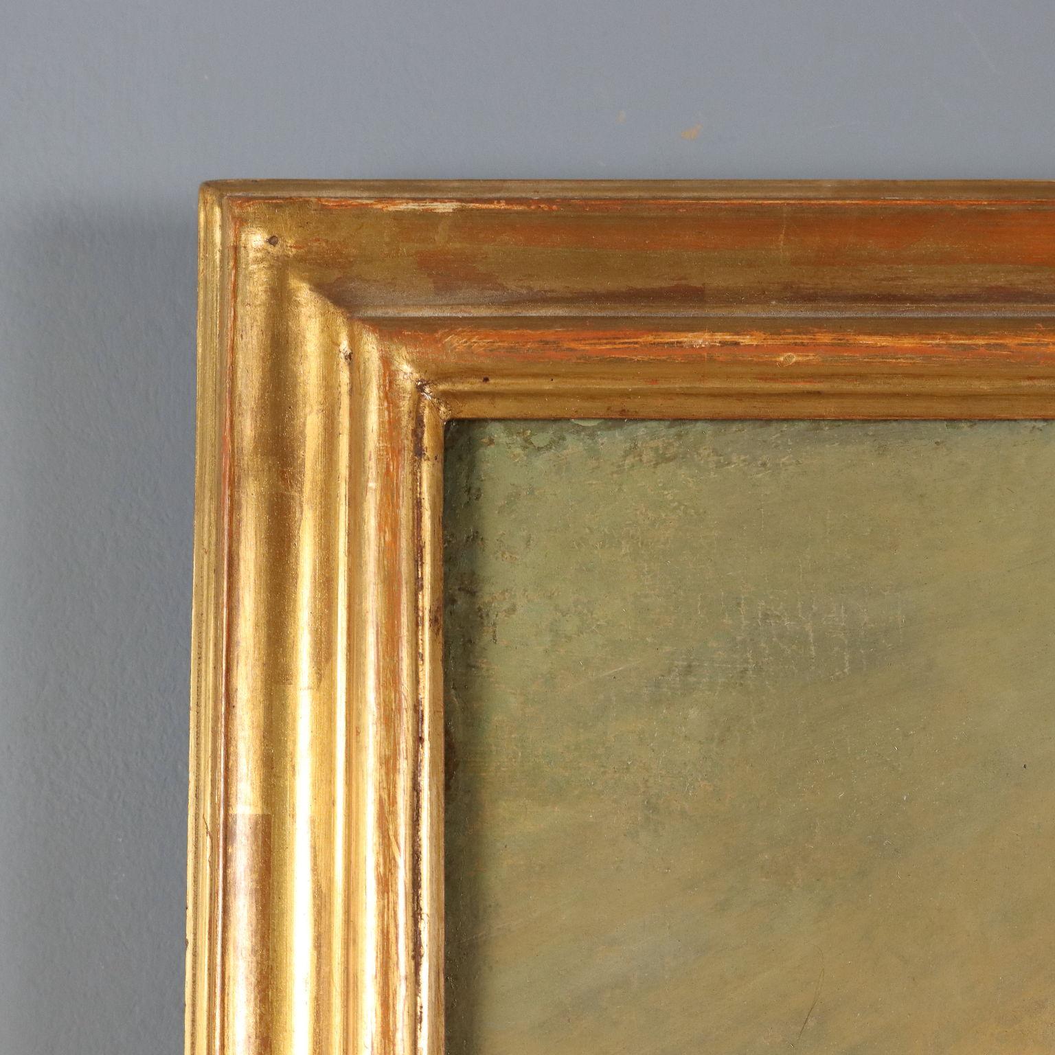 Peinture Paysage avec bergers et bergères 17-18ème siècle en vente 3