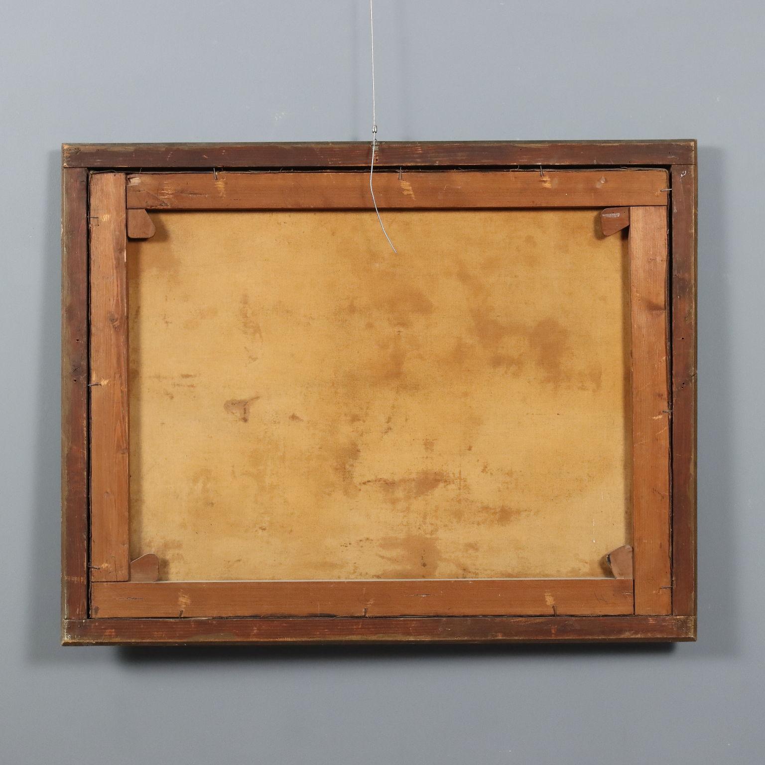 Dipinto Paesaggio con Edificio e Figure XVIII secolo im Angebot 6