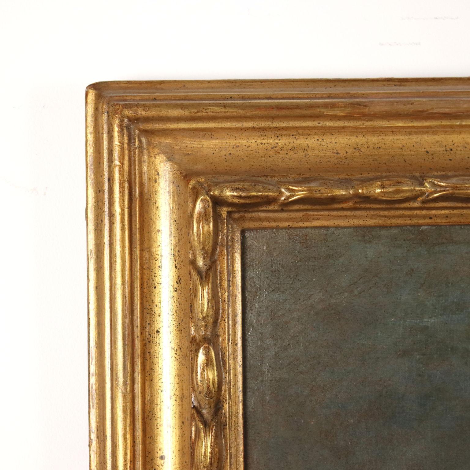 Peinture de paysage avec bâtiment et personnages 18e siècle en vente 4