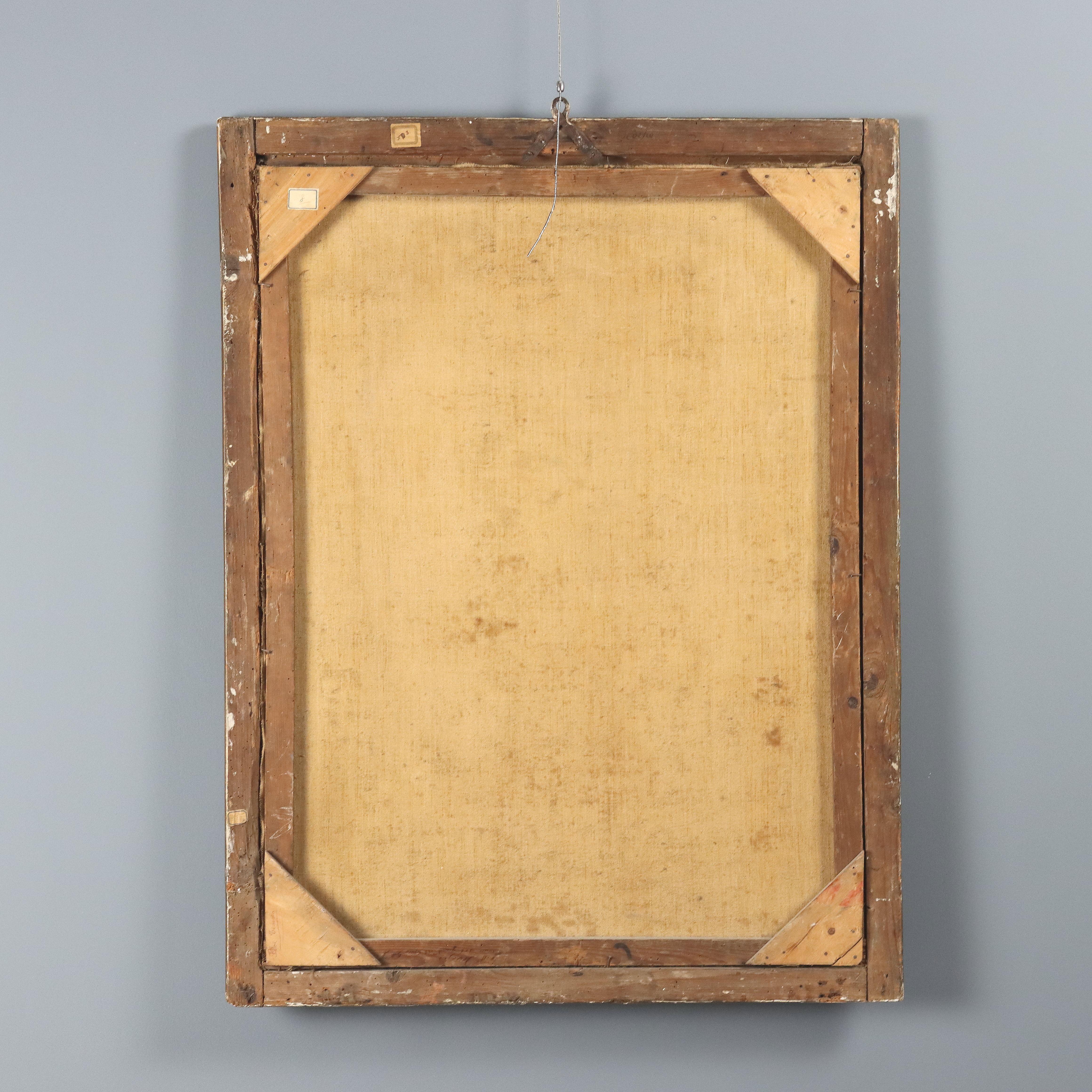 Dipinto Paesaggio con Figure e Mandria XVIII secolo in vendita 6