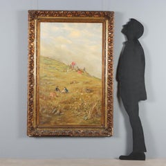 Gemälde Landschaft mit Figuren Ende 19. Anfang 20