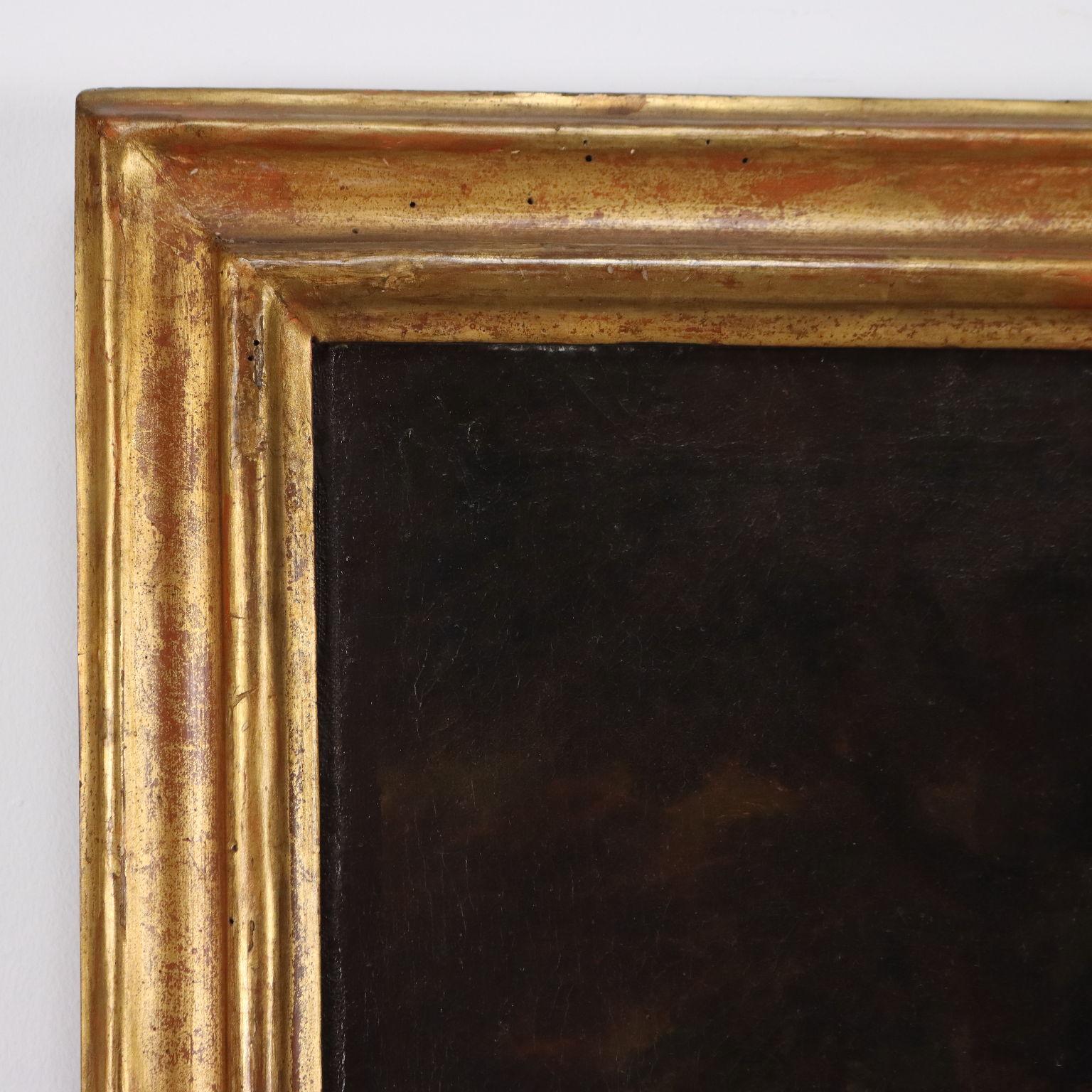 Dipinto Paesaggio con Figure fine XVII secolo in vendita 4