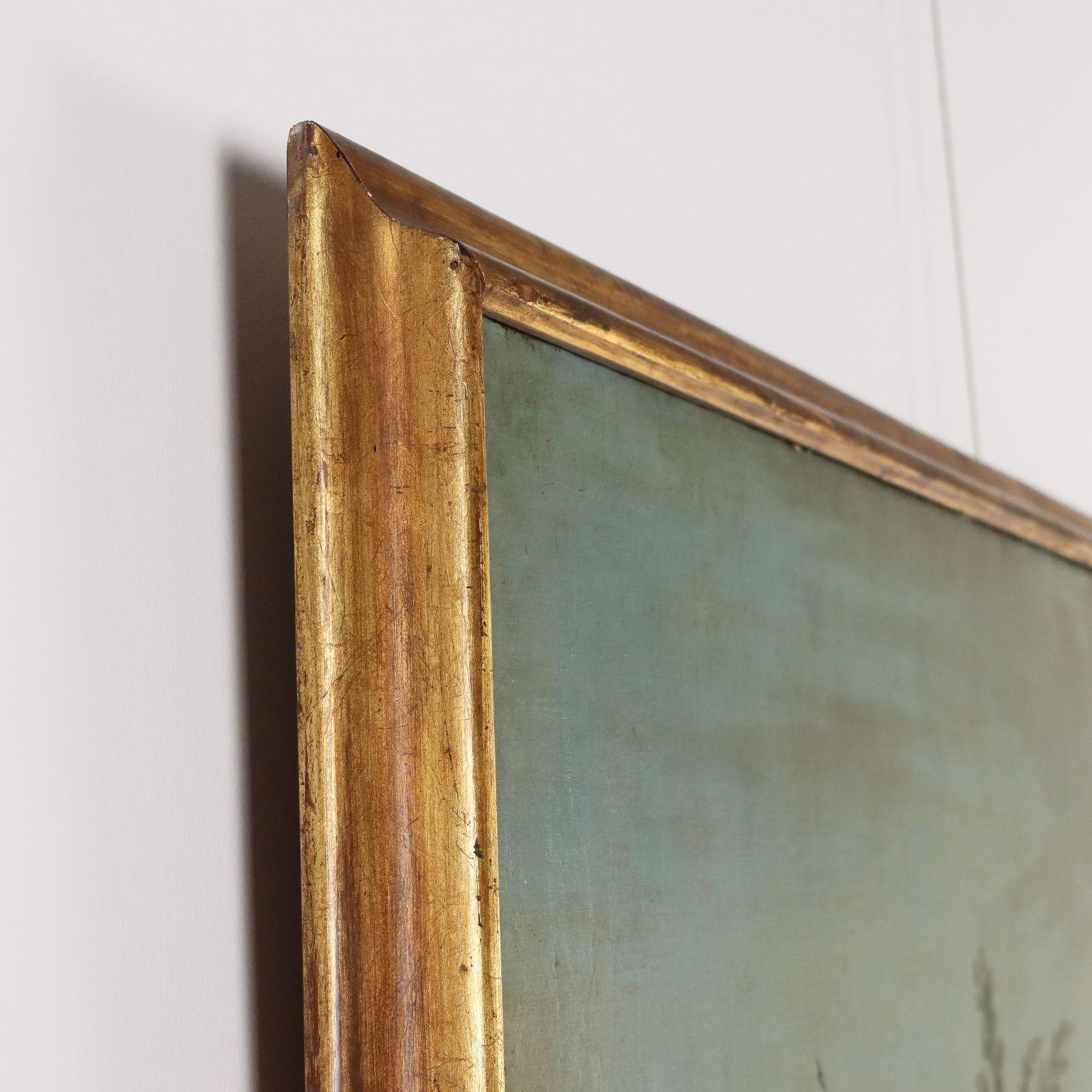 Dipinto Paesaggio con Figure XIX secolo in vendita 6