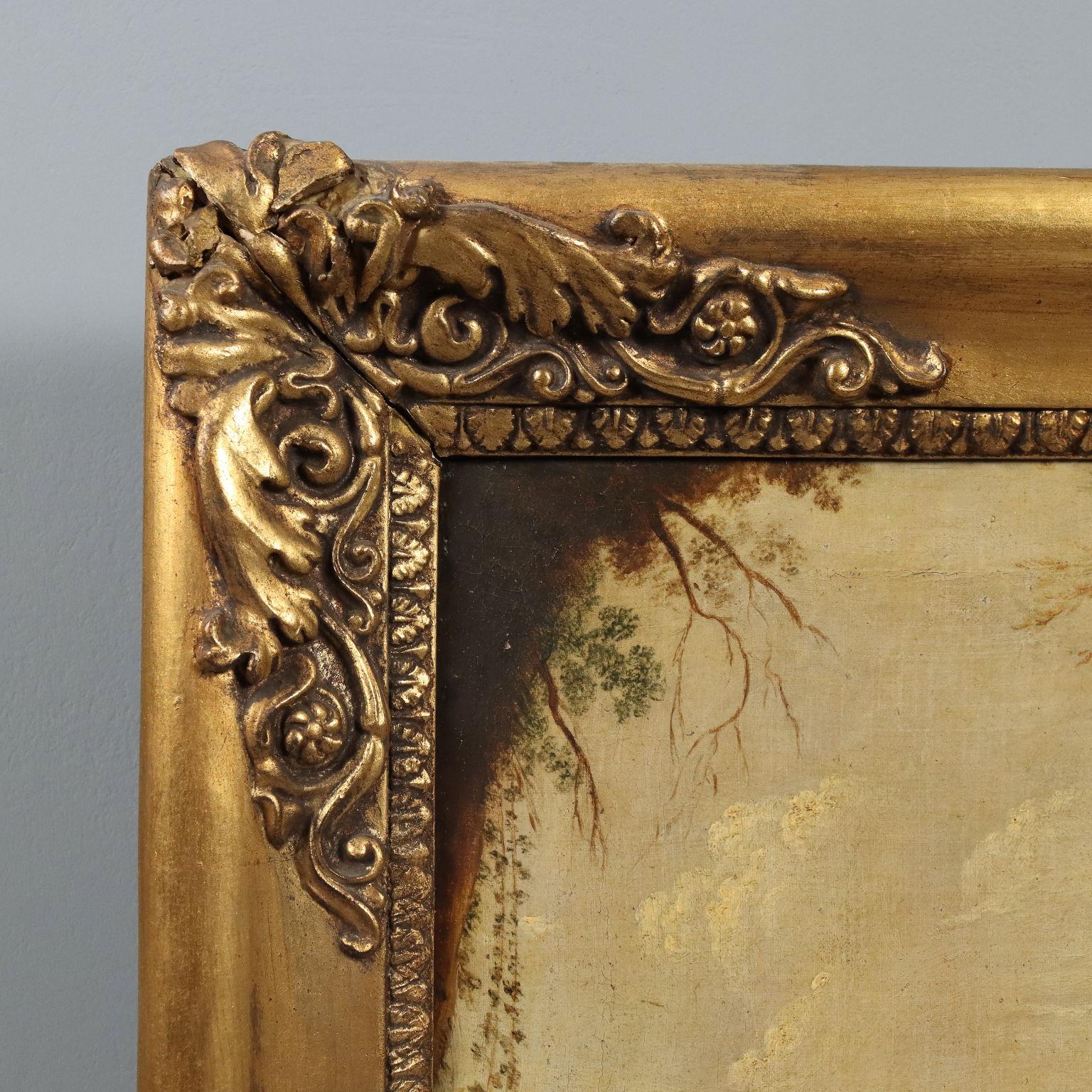 Dipinto Paesaggio con Rovine e Personaggi XVIII secolo im Angebot 4