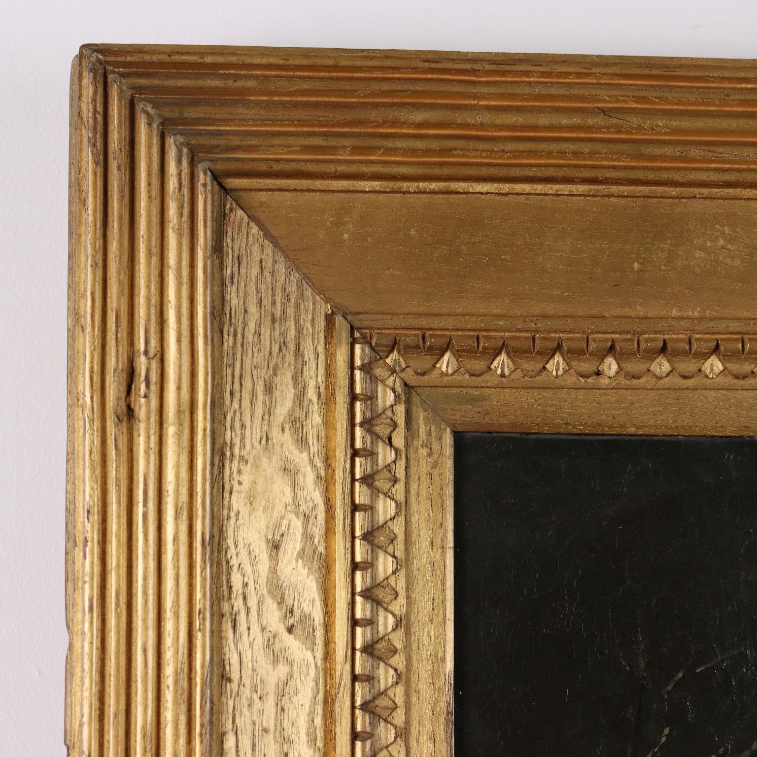 Malerei Winterlandschaft mit Figuren Ende 1700 Anfang 1800 im Angebot 3