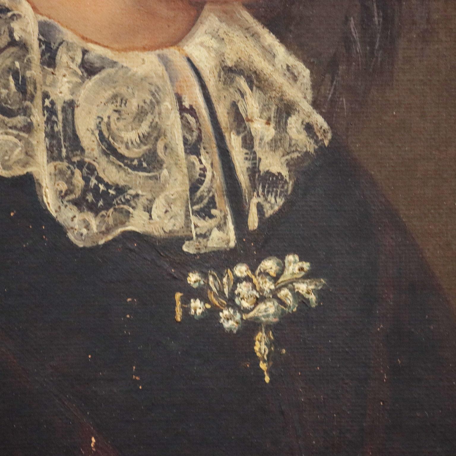Antique Female Portrait Painting '800 3