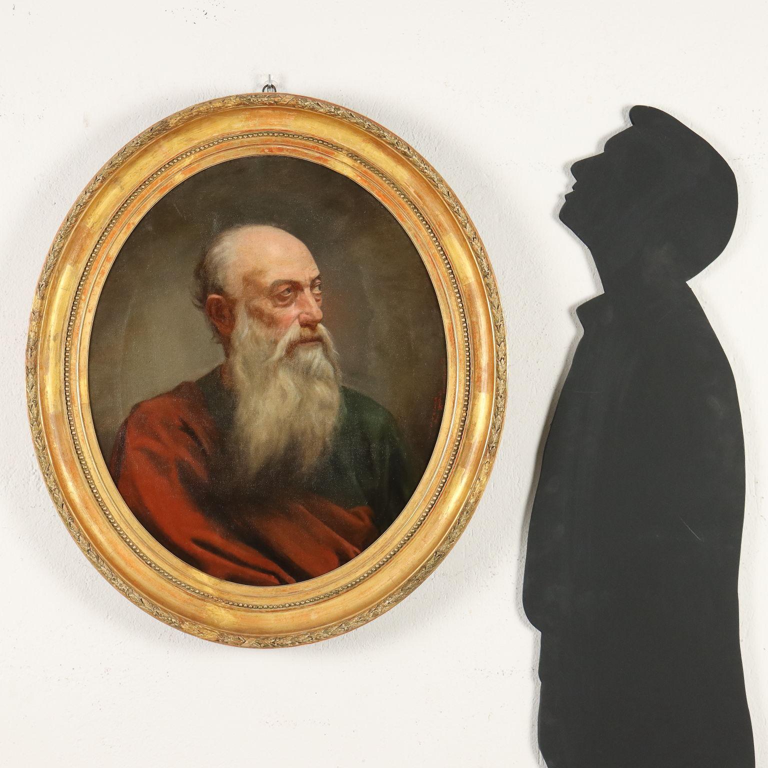 Dipinto Ritratto di Antico Filosofo 1875 - Painting by Unknown