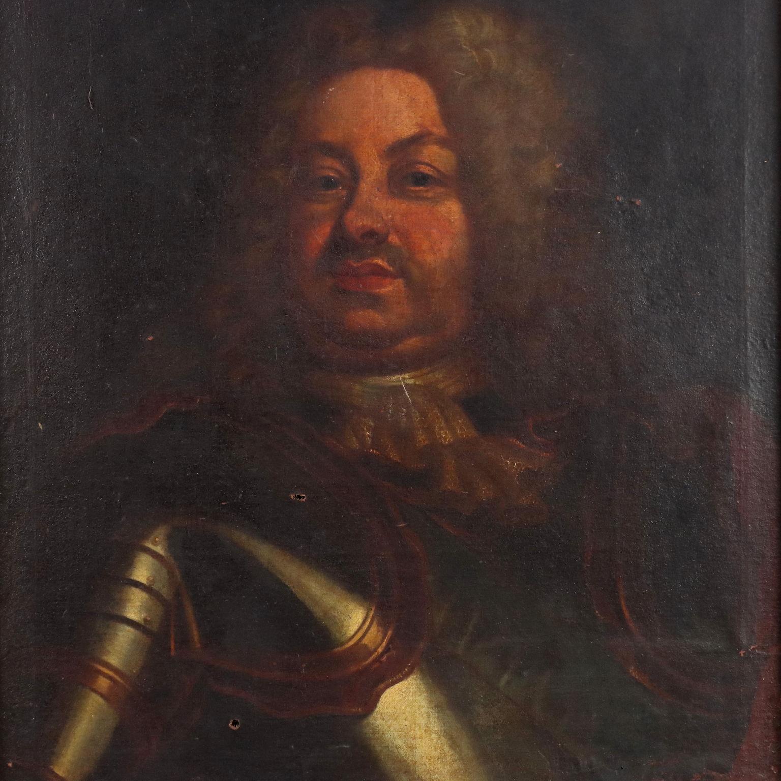 Dipinto Ritratto di Antonio Farnese XVIII secolo - Other Art Style Painting by Unknown
