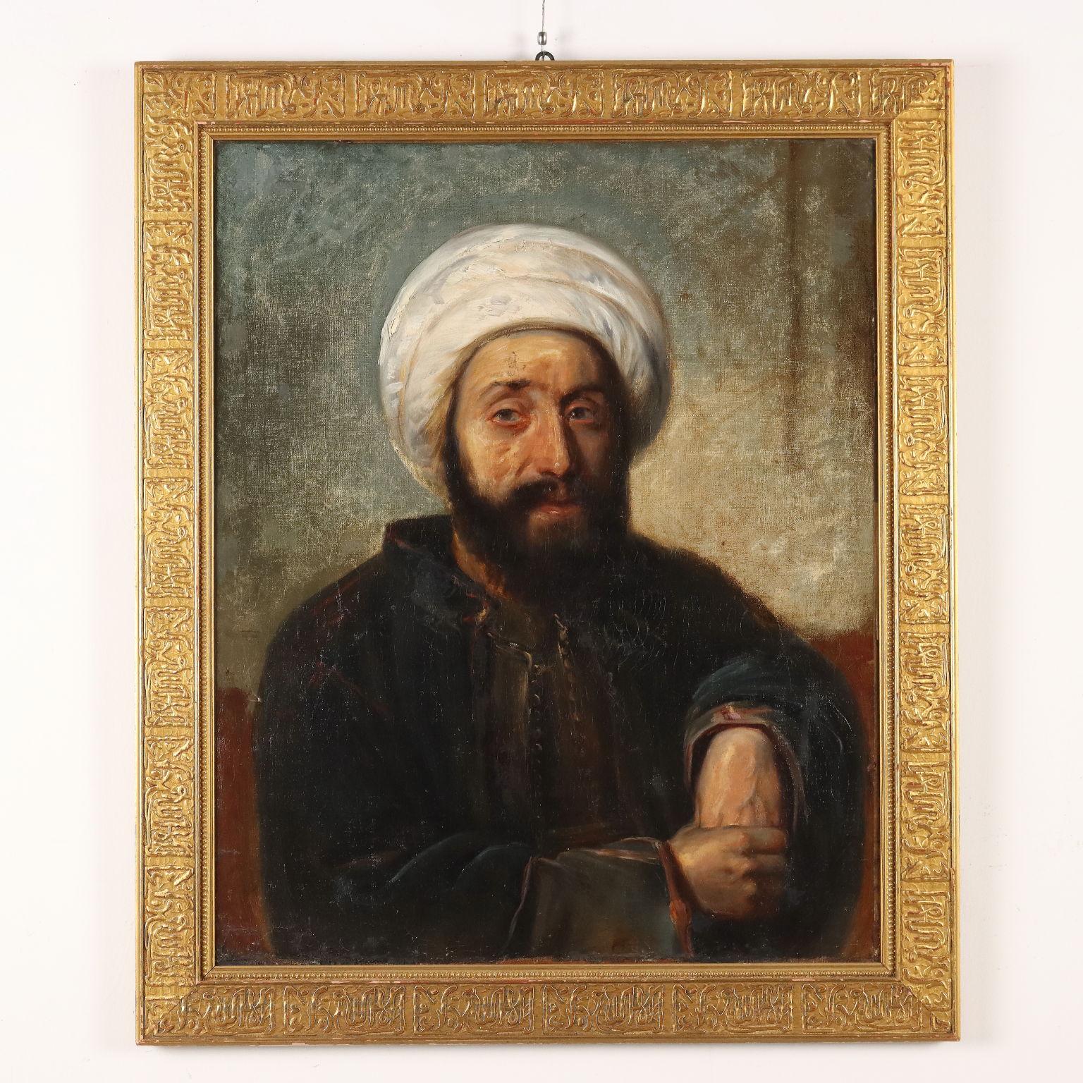 Dipinto Ritratto di Arabo con Turbante XIX secolo - Painting de Unknown