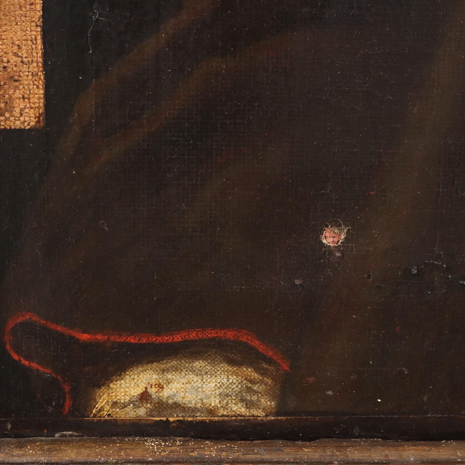 Dipinto Ritratto di Ecclesiastico XVII secolo in vendita 3