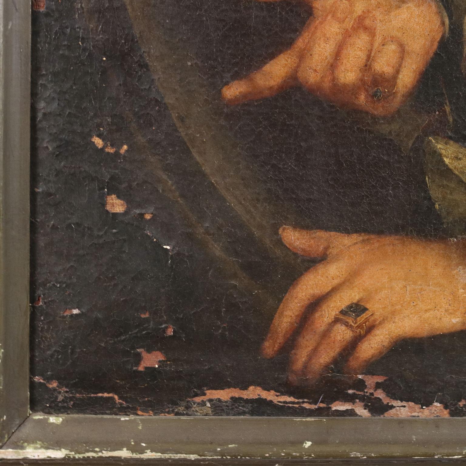 Dipinto Ritratto di Giovane Nobiluomo XVII  secolo in vendita 3