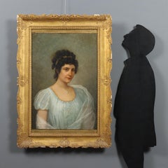 Dipinto Ritratto di Maria Ciaffi fine 800 inizi 900