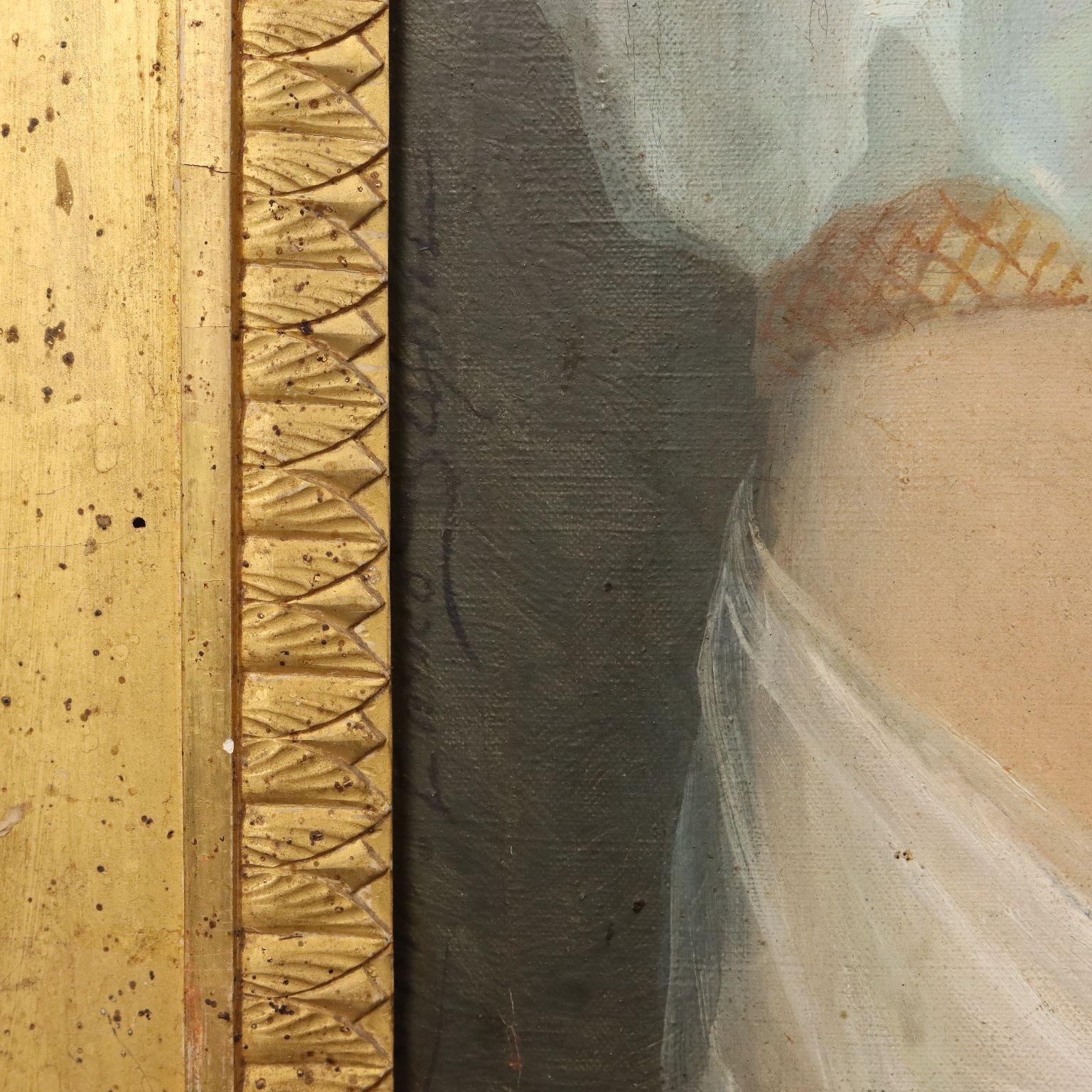 Dipinto Ritratto di Maria Ciaffi fine 800 inizi 900 im Angebot 4