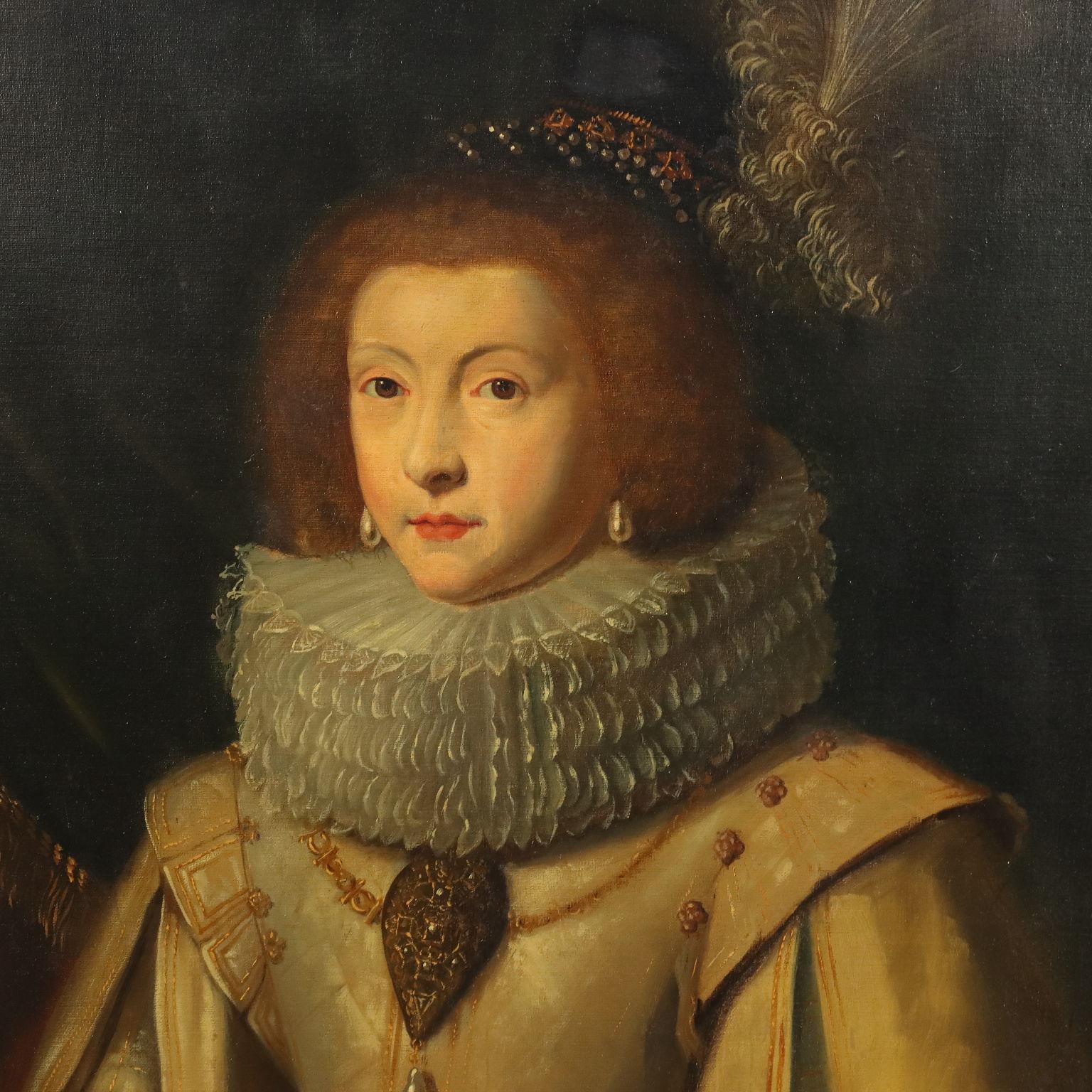 Dipinto Ritratto di Nobildonna fein 800 (Braun), Portrait Painting, von Unknown