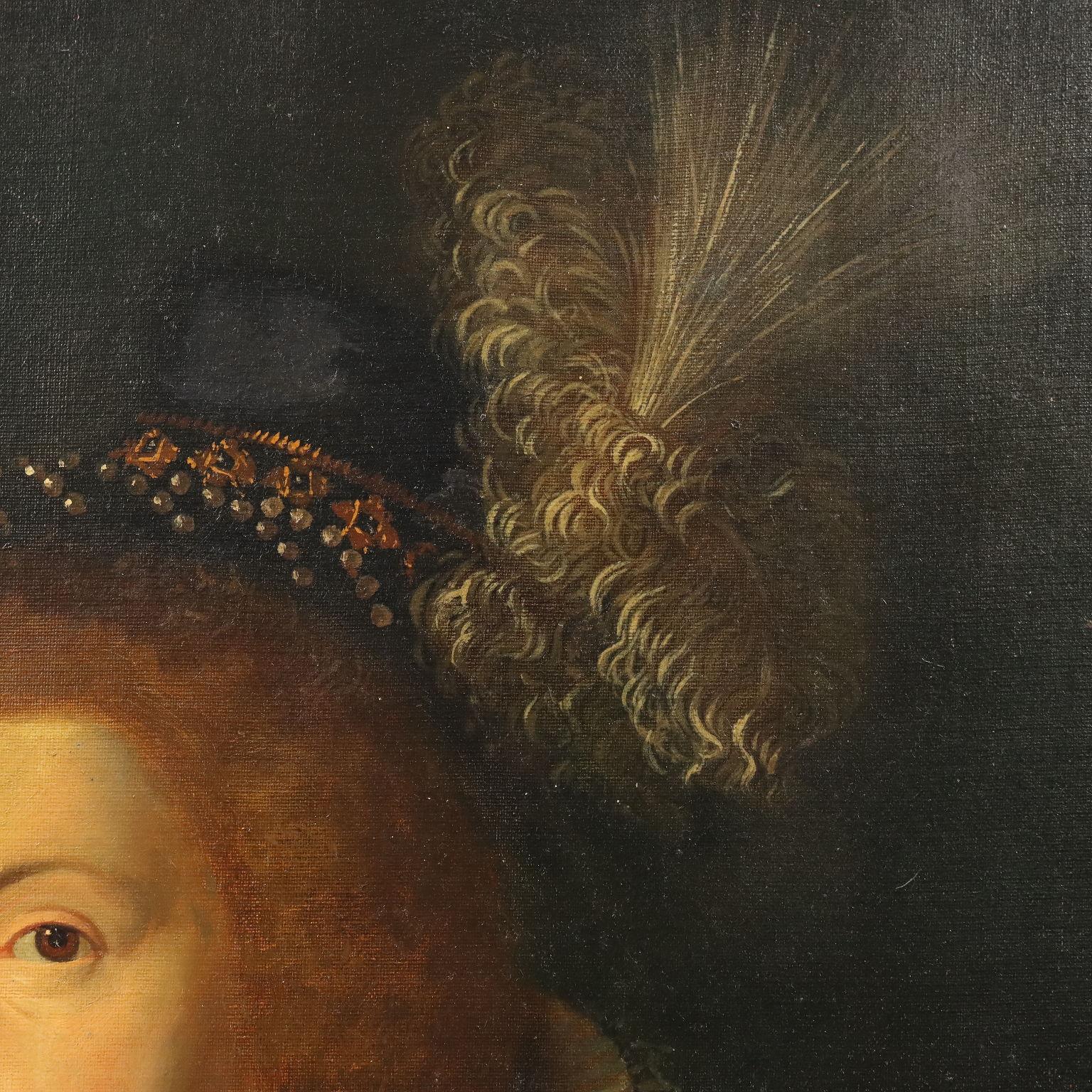 Dipinto Ritratto di Nobildonna fein 800 im Angebot 1