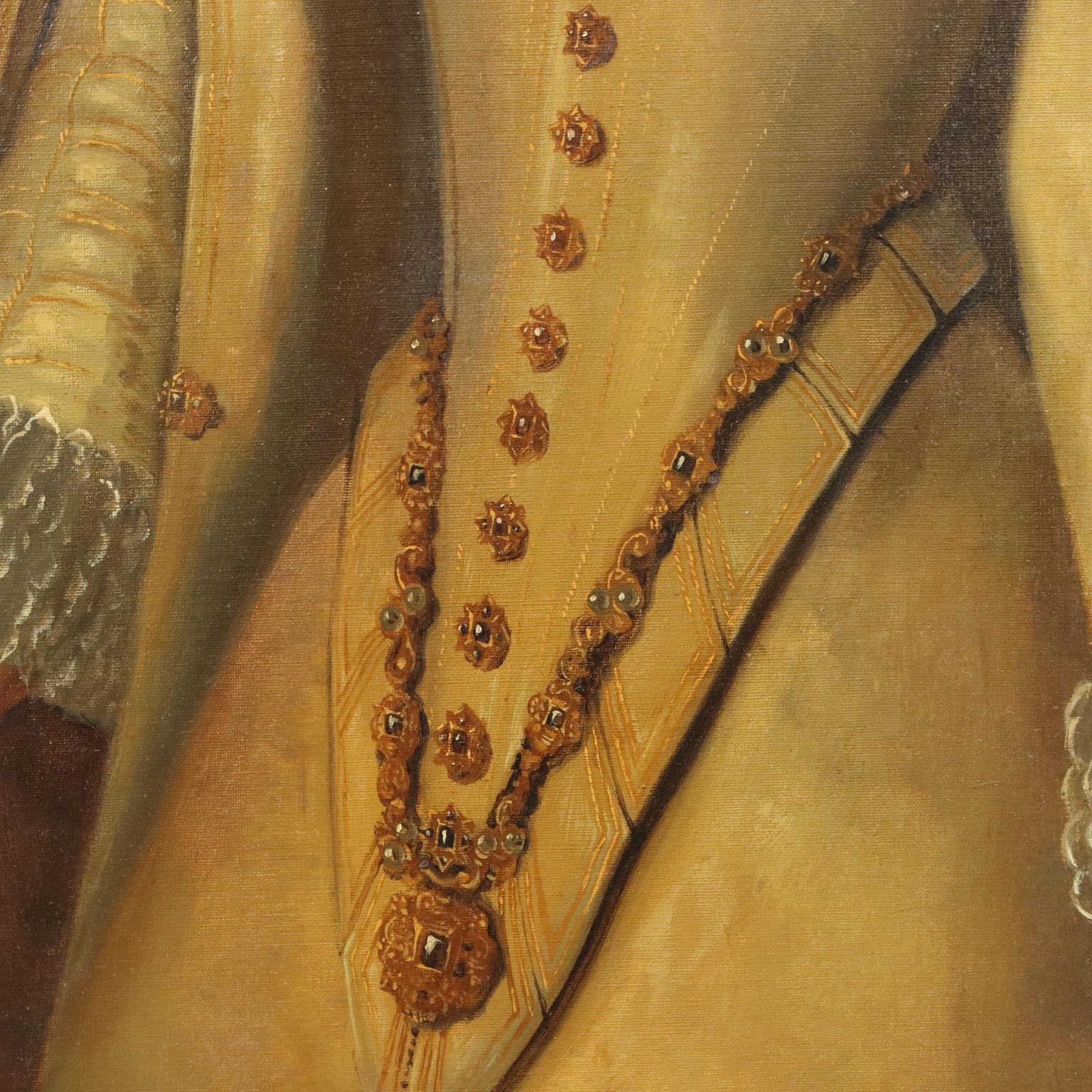 Dipinto Ritratto di Nobildonna fein 800 im Angebot 3