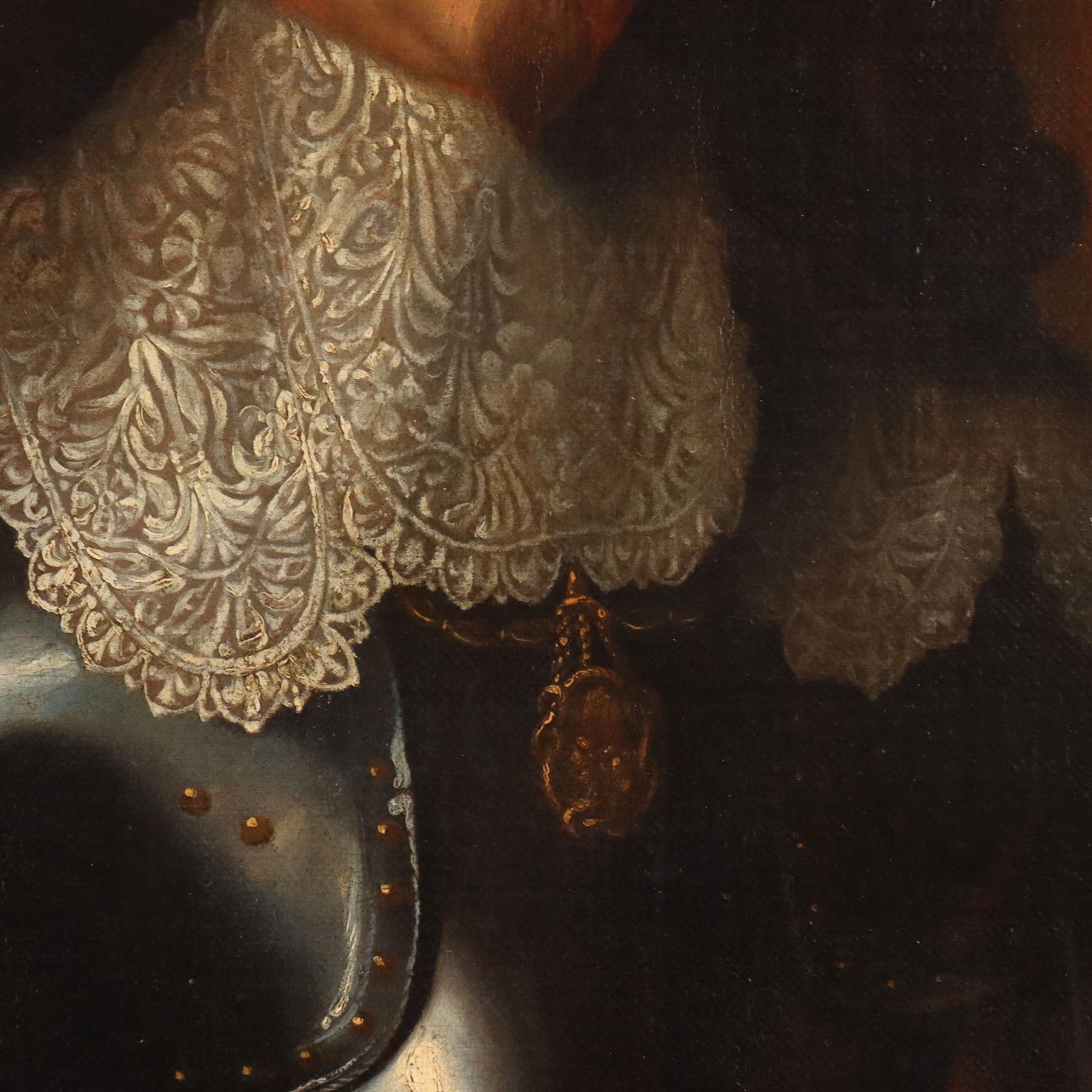 Olio su tela. E' il ritratto del principe Tommaso Francesco di Savoia (1596 -1656), capostipite del ramo Savoia-Carignano. Nel 1620 divenne infatti, per disposizione del padre, Principe di Carignano dando origine alla linea dei Savoia-Carignano,