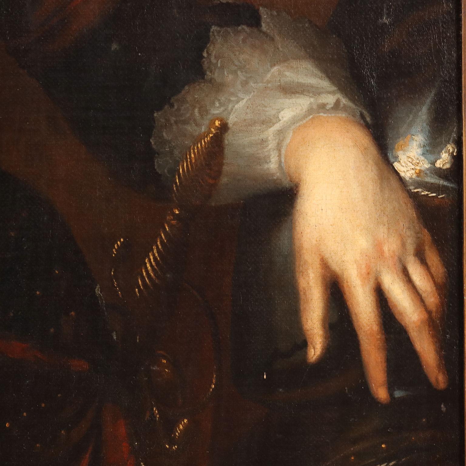 Dipinto ritratto di Tommaso Francesco di Savoia XVII-XVIII secolo 1