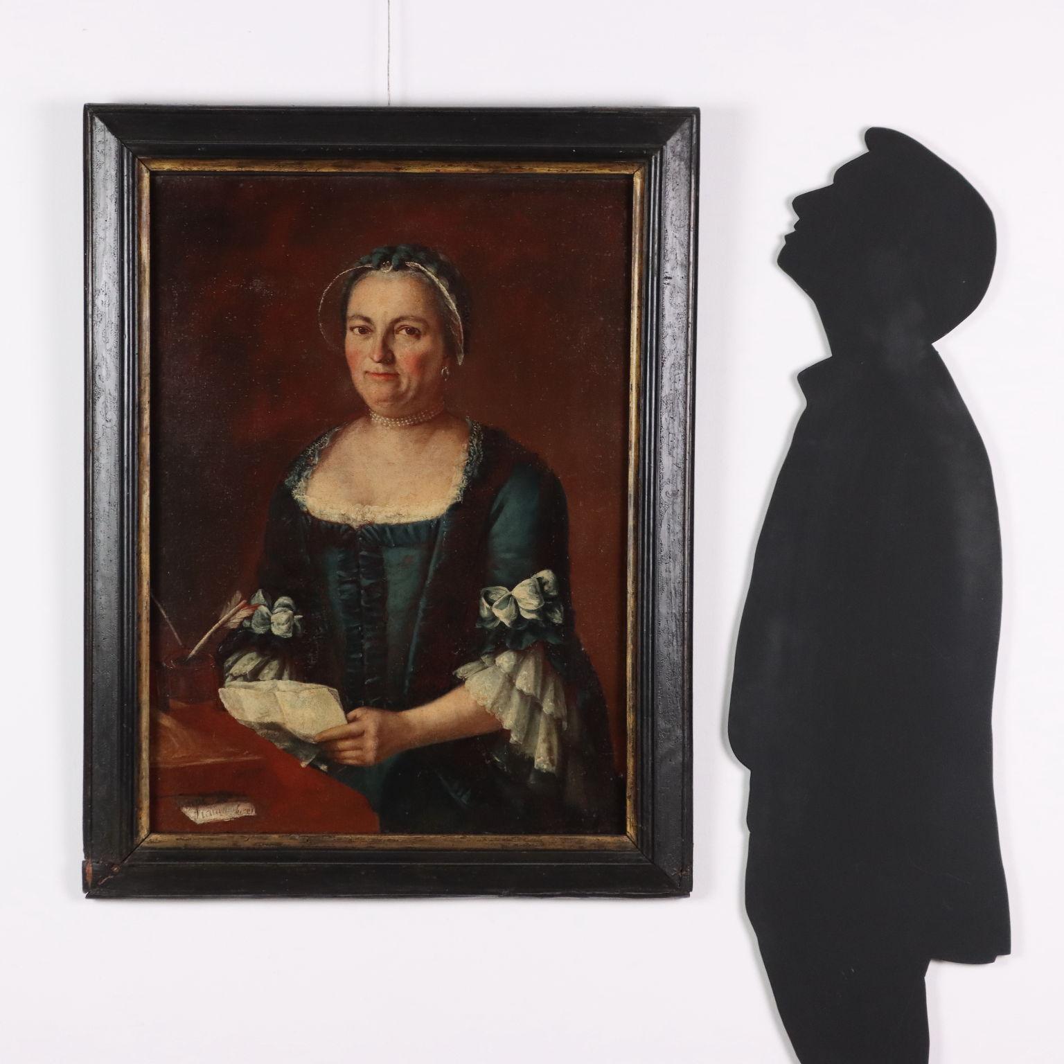 Dipinto Ritratto Femminile XVIII secolo - Painting di Unknown