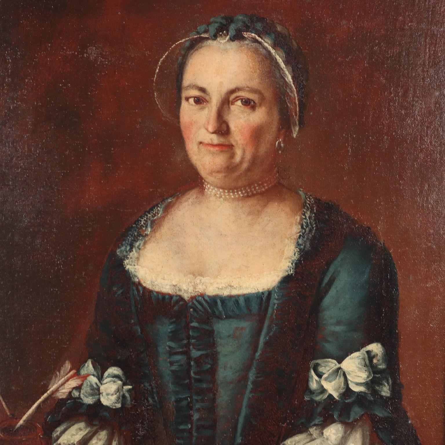 Dipinto Ritratto Femminile XVIII secolo - Painting Altro stile artistico di Unknown