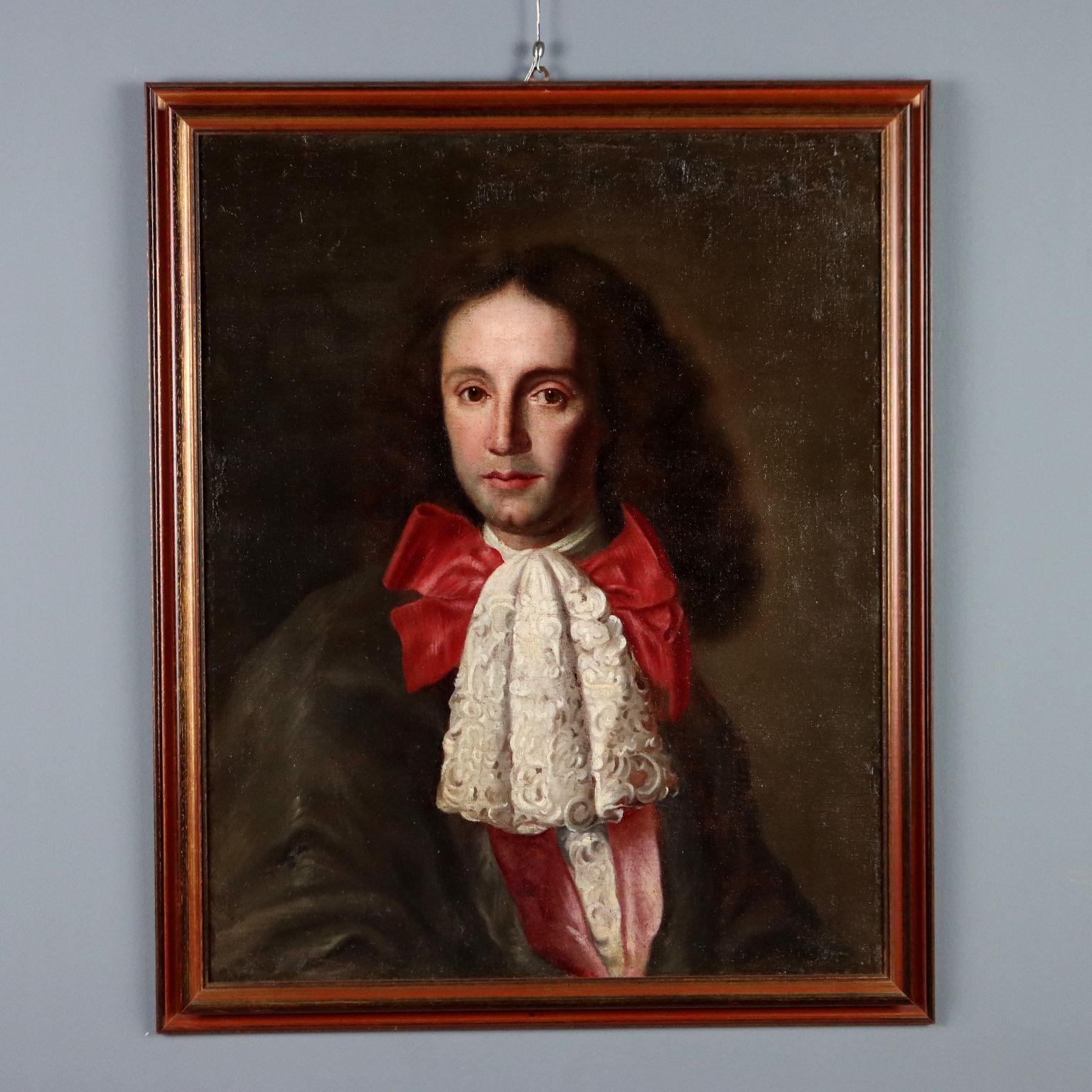 Painting Male Portrait in the Style of Jakob Ferdinand Voet late 1600s early 1700s