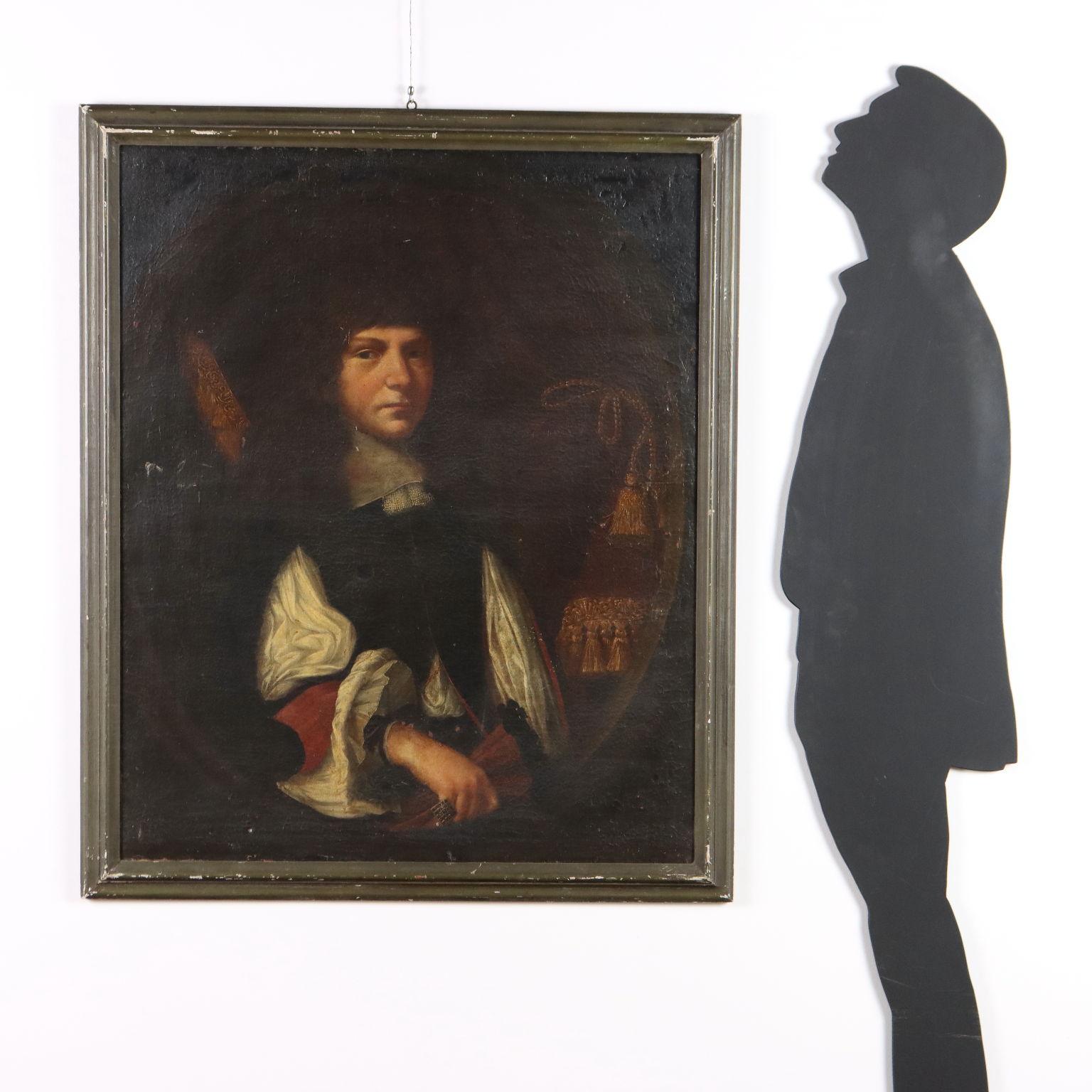 Peinture Portrait d'homme 17e siècle - Painting de Unknown