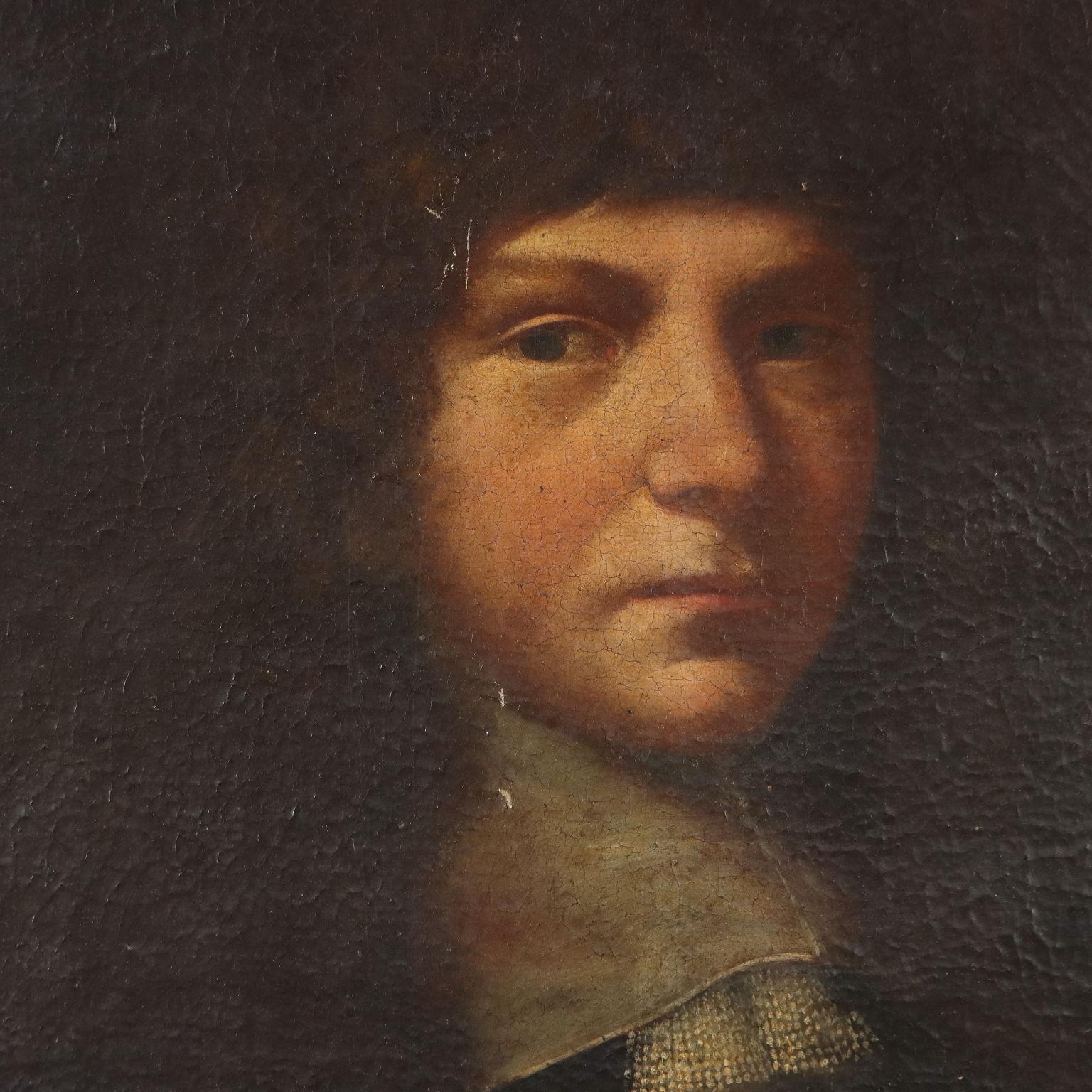 Peinture Portrait d'homme 17e siècle - Autres styles artistiques Painting par Unknown